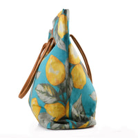 Pesso Beach Bag Blue/Lemon