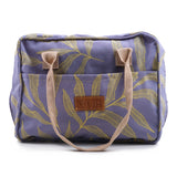 Pesso Shoe Bag Grey/Green Leaf