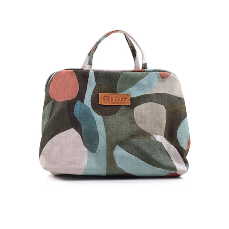 Pesso Shoe Bag Grey/Green Leaf